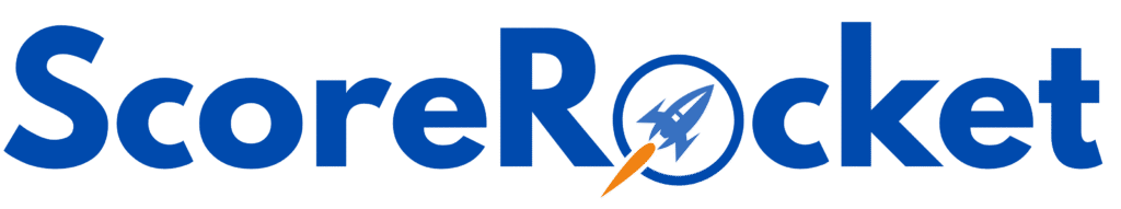 Scorerocket logo blue